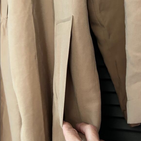 H&M Oversized Camel Trench Coat, Timeless Closet Staple, Size Small - Picture 9 of 15